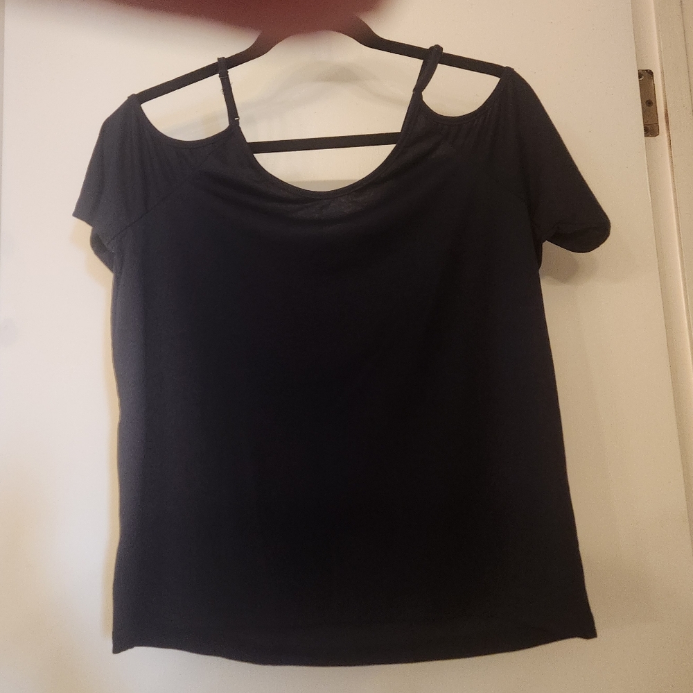 Black Strappy Tee
